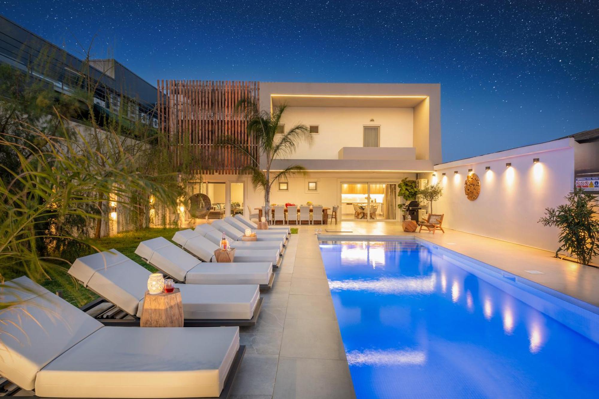 גאורגיופוליס Hypnosis Beachside Villa With Private Heated Pool מראה חיצוני תמונה